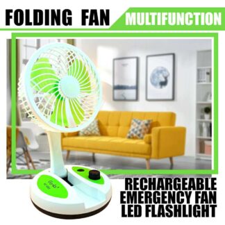 2.Rechargeable Folding Fan With Light