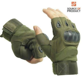 4.Military Fitness Touch Gloves (ARMY) Half